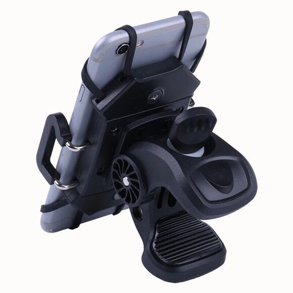 Bicycle Stroller Universal Phone Holder Adjustable Shockproof Heavy Duty Secure - Picture 2 of 12